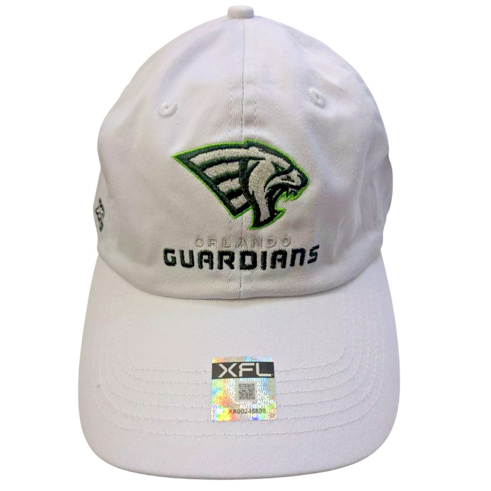 Orlando Guardians Men's 2023 XFL Official Cap Hat White Strapback One Size New
